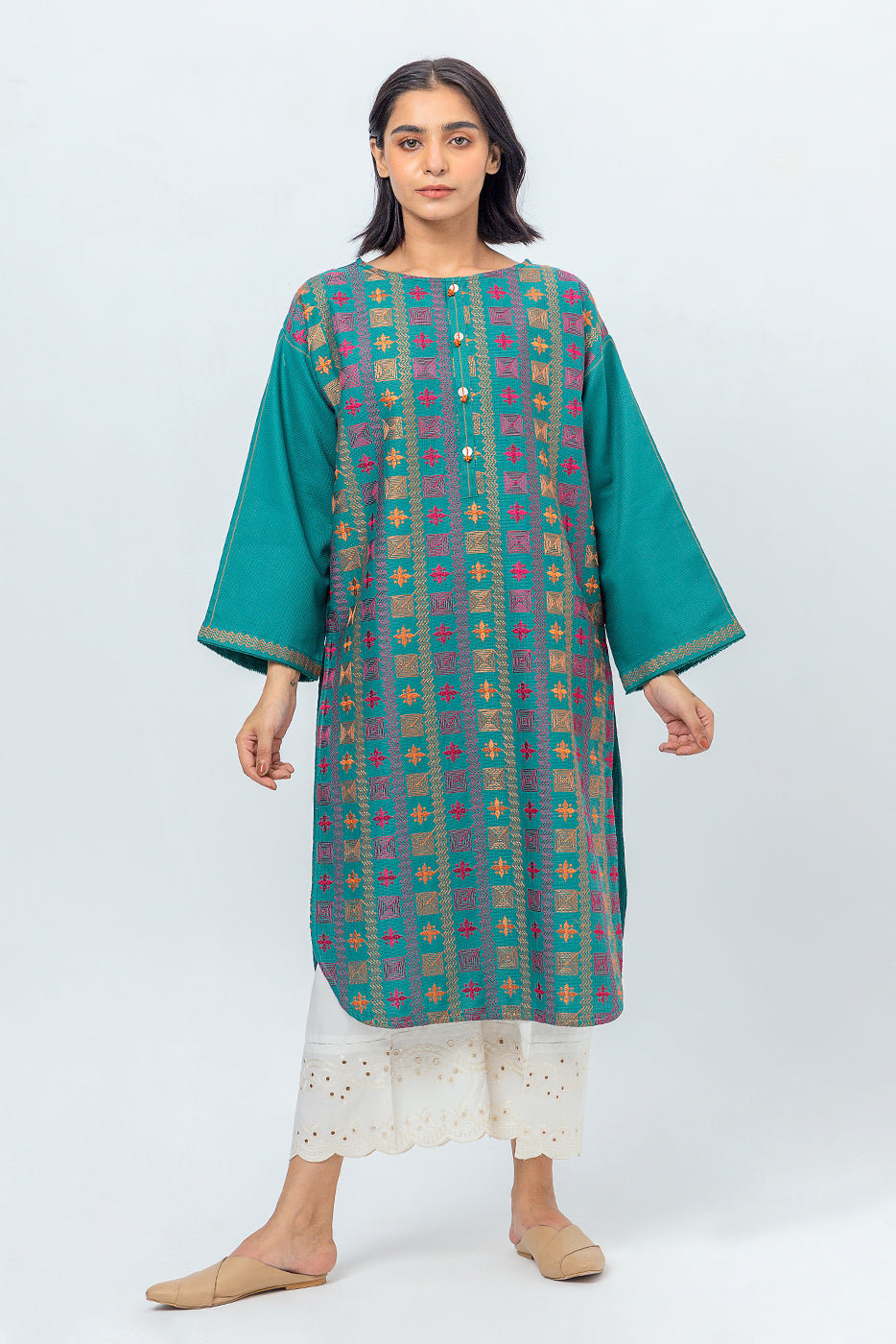 Beechtree - EMBROIDERED DOBBY SHIRT (PRET)