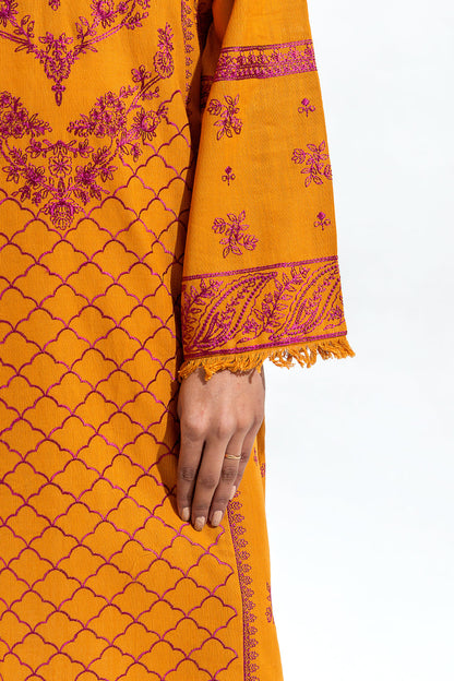 Beechtree - EMBROIDERED SLUB KHADDAR SHIRT (PRET)