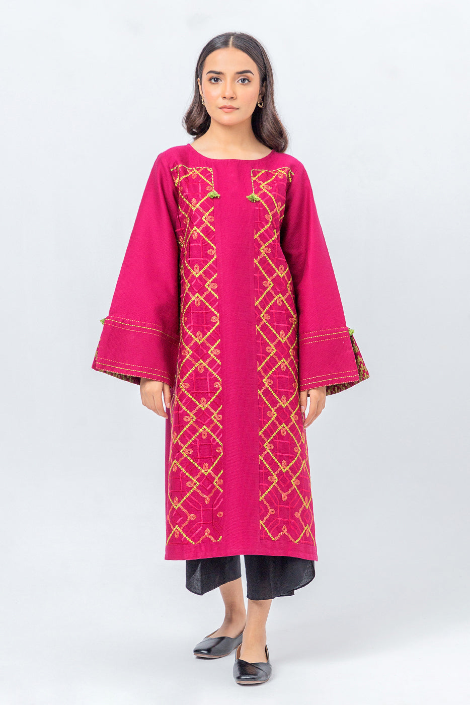 Beechtree - EMBROIDERED DOBBY SHIRT (PRET)