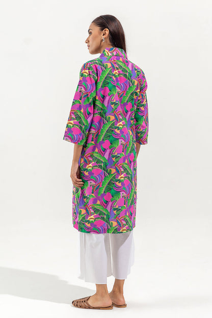 Beechtree - PRINTED SLUB KHADDAR SHIRT (PRET)