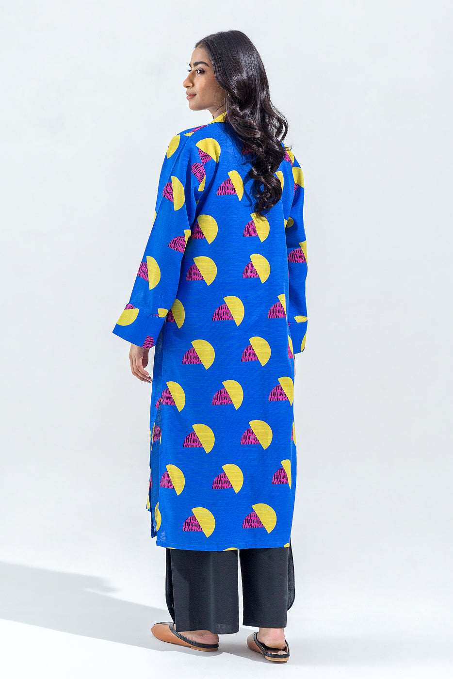 Beechtree - PRINTED SLUB KHADDAR SHIRT (PRET)