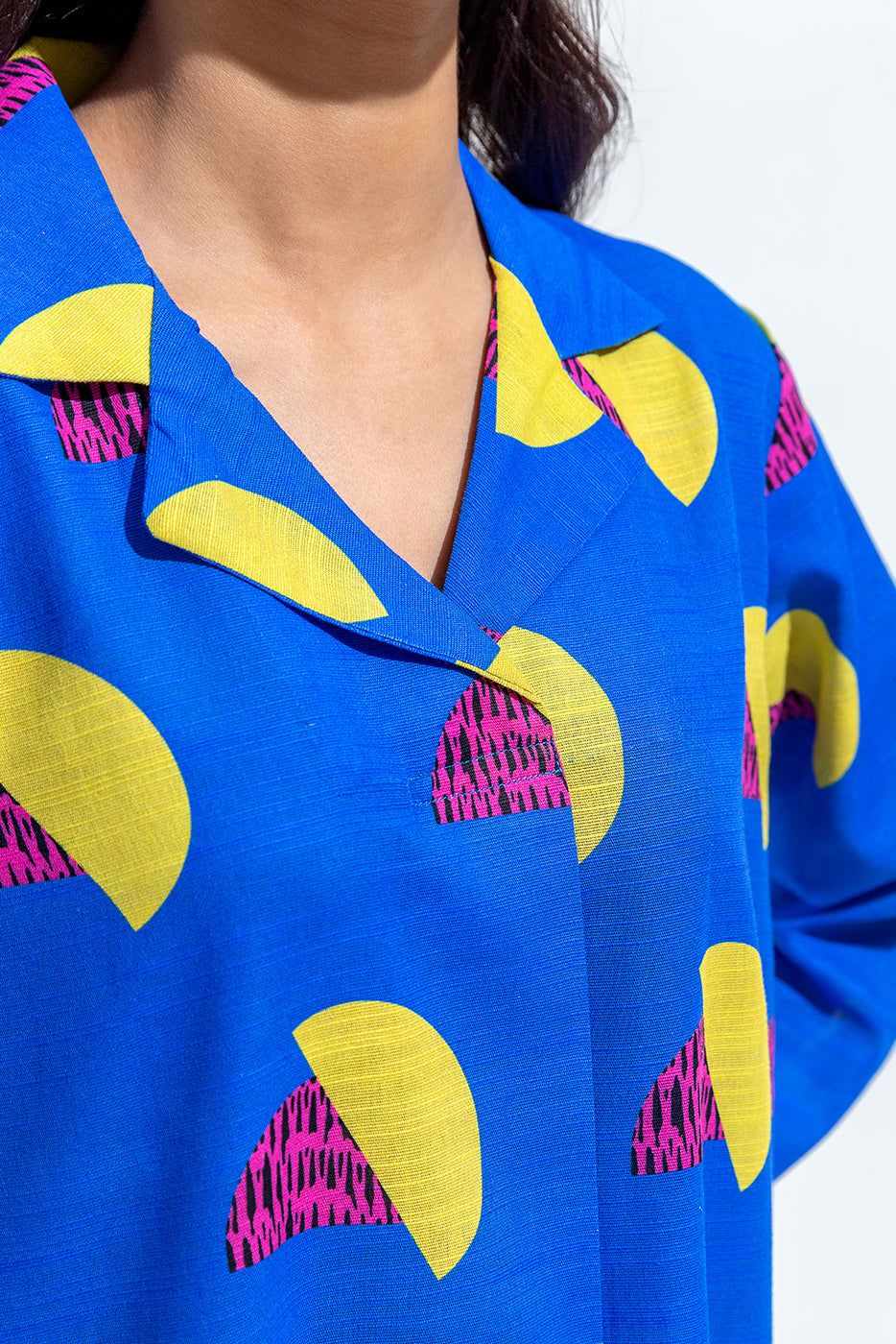 Beechtree - PRINTED SLUB KHADDAR SHIRT (PRET)