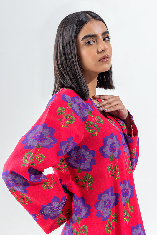 Beechtree - PRINTED SLUB KHADDAR SHIRT (PRET)