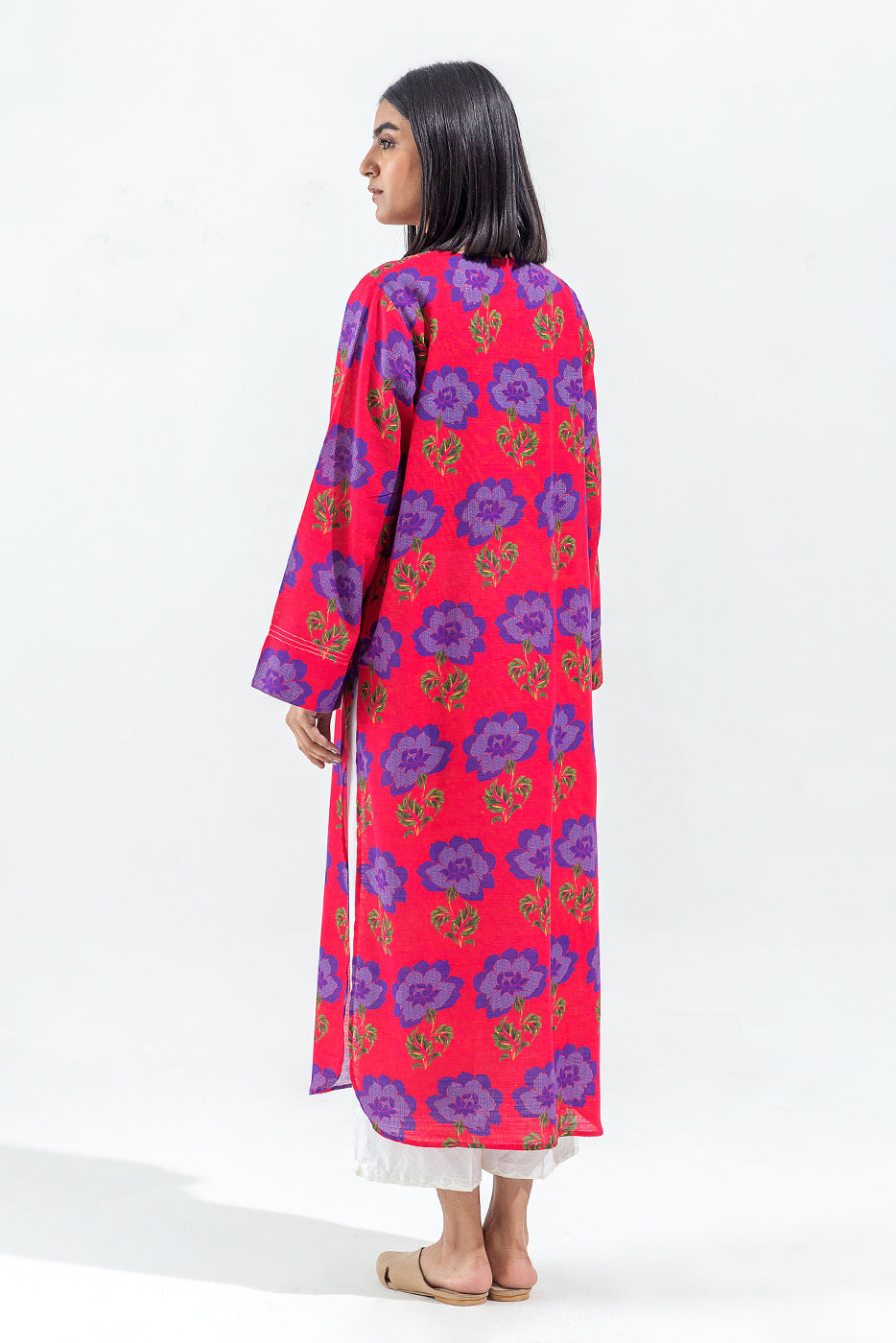 Beechtree - PRINTED SLUB KHADDAR SHIRT (PRET)