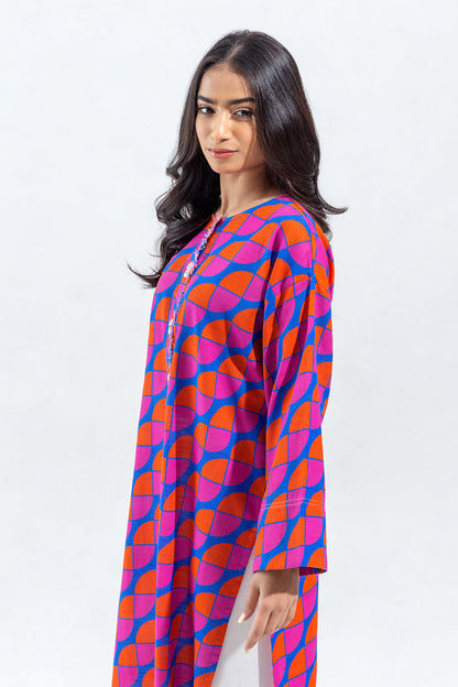 Beechtree - PRINTED SLUB KHADDAR SHIRT (PRET)