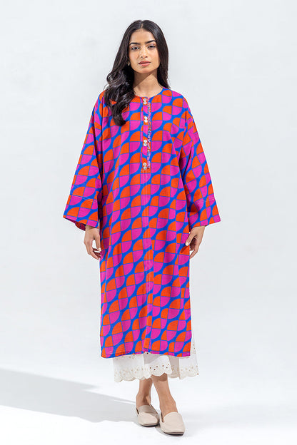 Beechtree - PRINTED SLUB KHADDAR SHIRT (PRET)