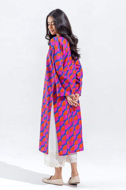 Beechtree - PRINTED SLUB KHADDAR SHIRT (PRET)