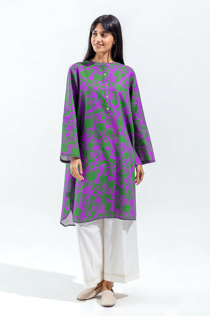 Beechtree - PRINTED SLUB KHADDAR SHIRT (PRET)