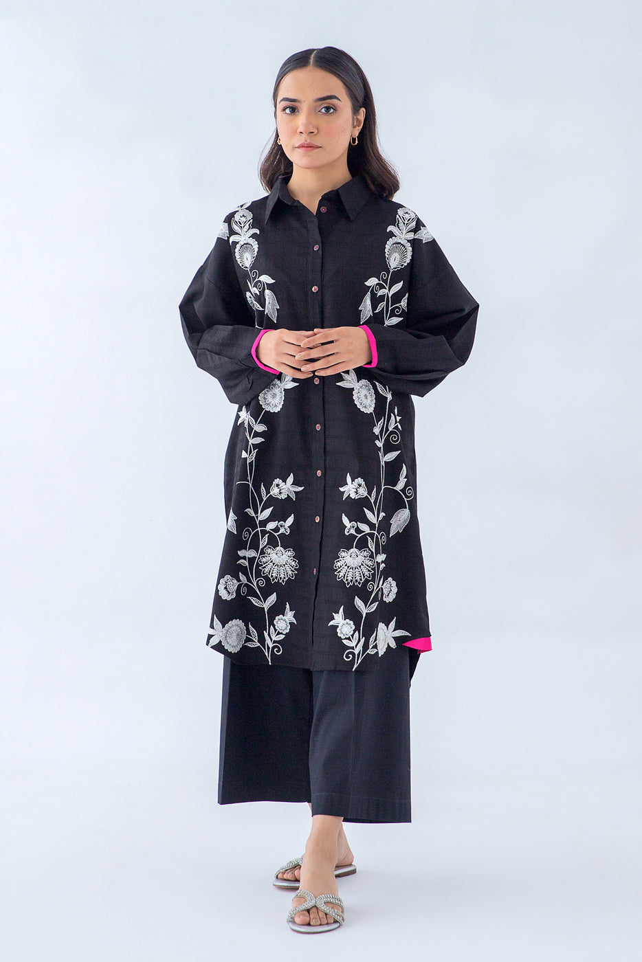 Beechtree - EMBROIDERED DOBBY SHIRT (PRET)