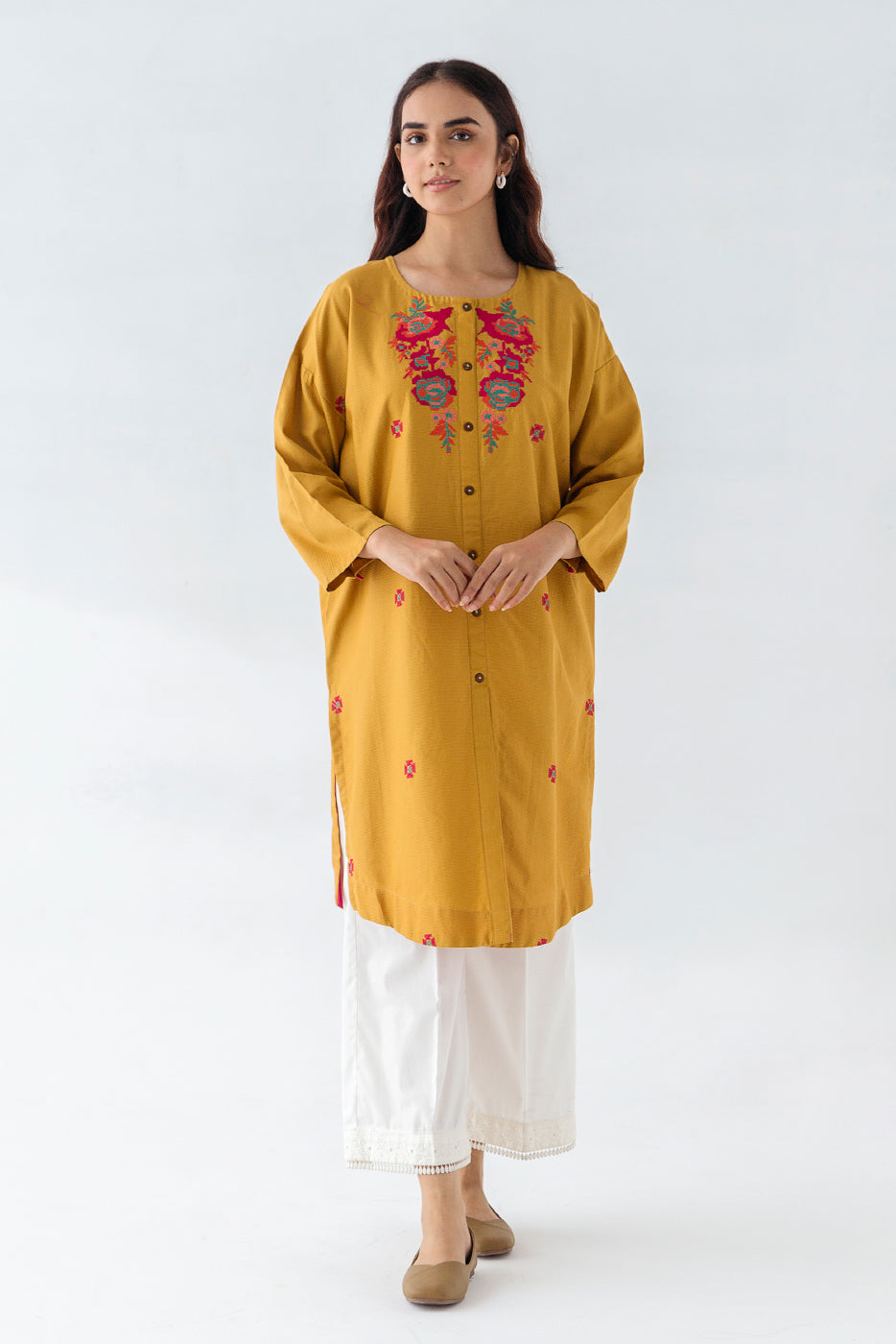 Beechtree - EMBROIDERED DOBBY SHIRT (PRET)