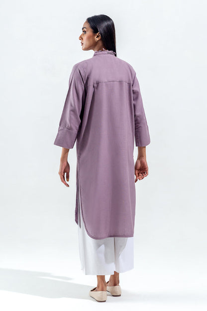 Beechtree - EMBROIDERED SLUB KHADDAR SHIRT (PRET)