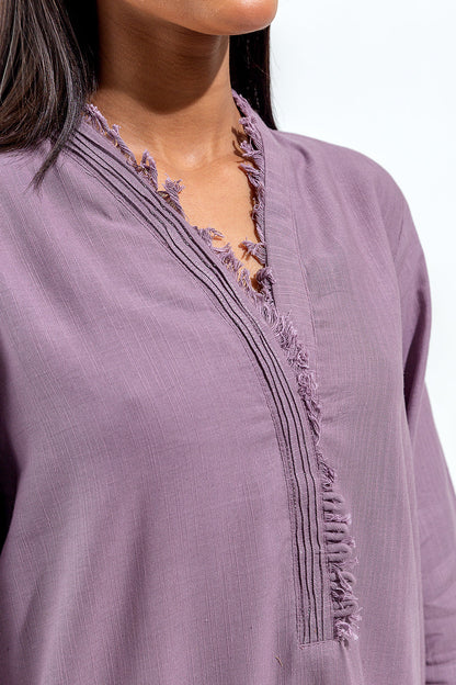 Beechtree - EMBROIDERED SLUB KHADDAR SHIRT (PRET)