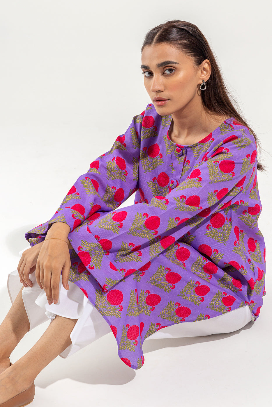 Beechtree - PRINTED PRINTED KHADDAR SHIRT (PRET)