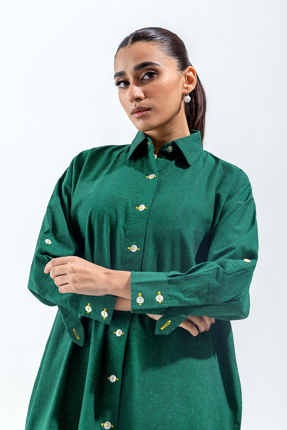 Beechtree - BASIC YARN DYED SHIRT (PRET)