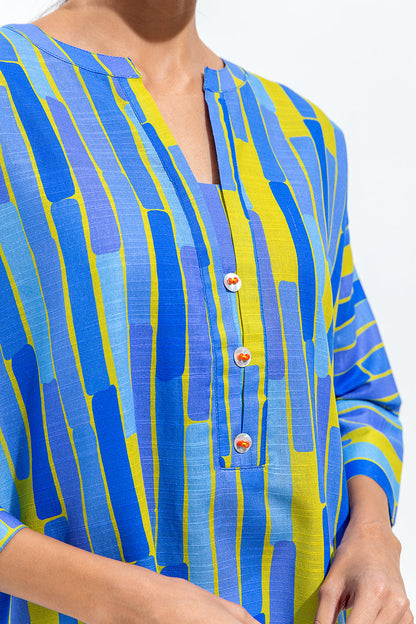 Beechtree - PRINTED SLUB KHADDAR SHIRT (PRET)