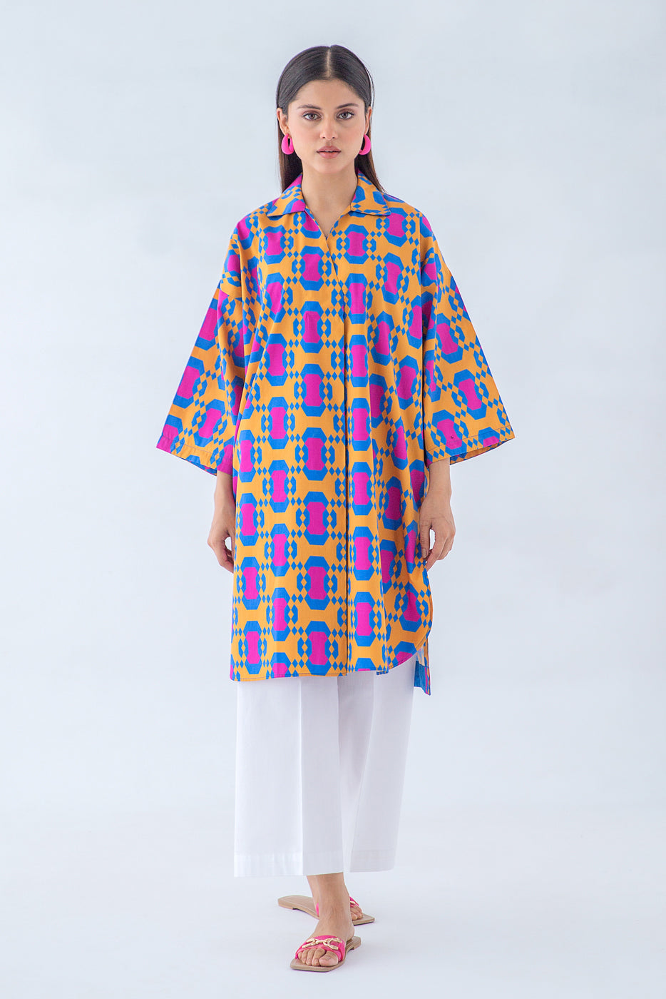 Beechtree - PRINTED PRINTED POPLIN SHIRT (PRET)