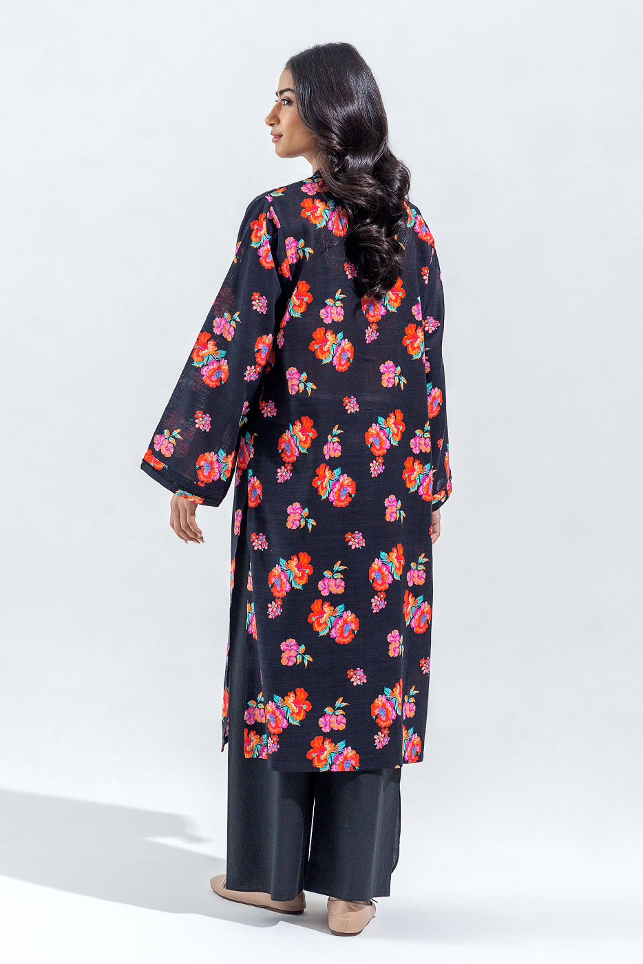 Beechtree - PRINTED SLUB KHADDAR SHIRT (PRET)