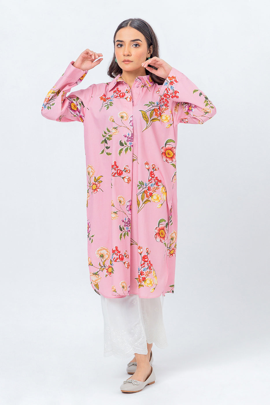 Beechtree - PRINTED POPLIN SHIRT (PRET)