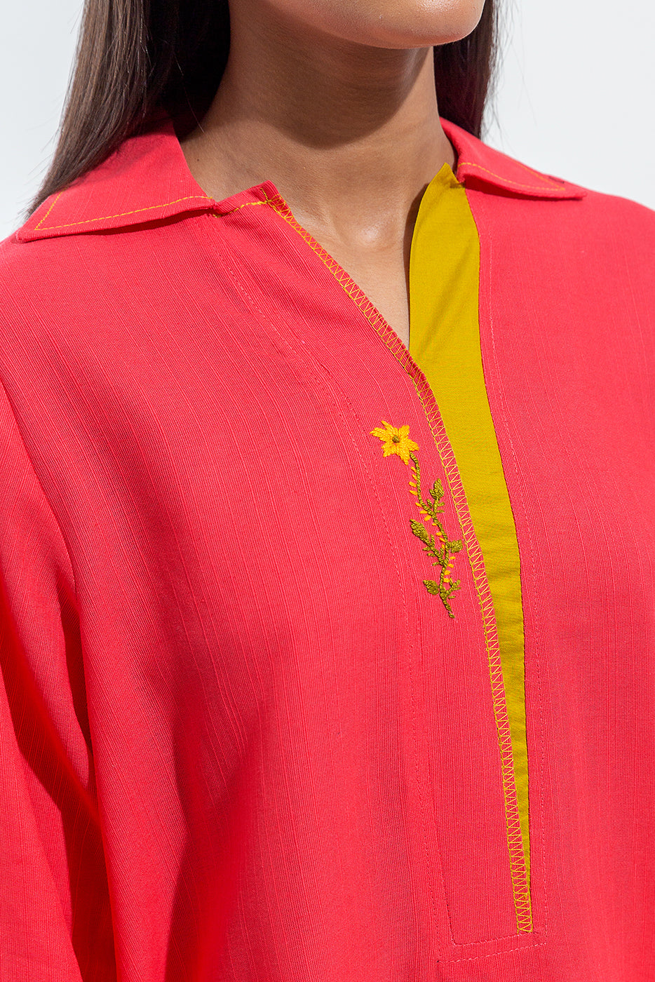Beechtree - BASIC SLUB KHADDAR SHIRT (PRET)