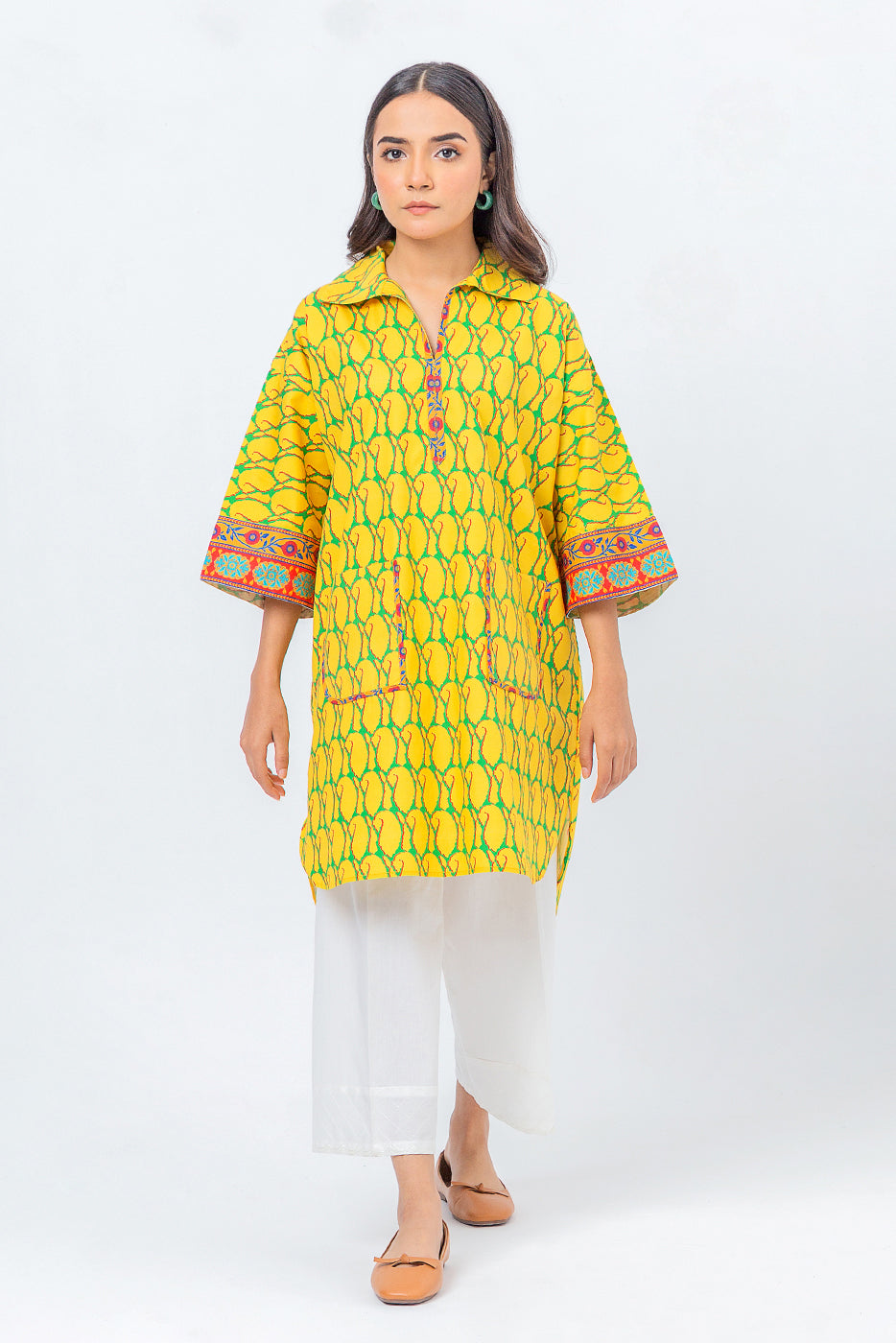 Beechtree - PRINTED POPLIN SHIRT (PRET)
