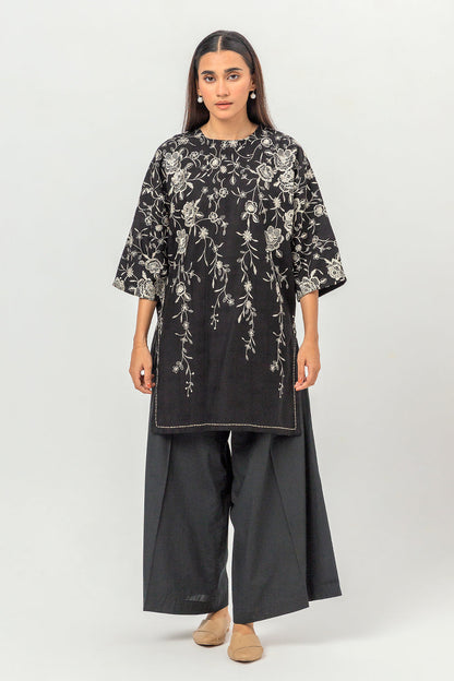 Beechtree - EMBROIDERED KHADDAR JACQUARD SHIRT (PRET)