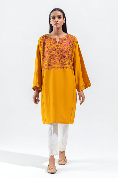 Beechtree - EMBROIDERED SLUB KHADDAR SHIRT (PRET)