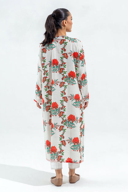 Beechtree - PRINTED SLUB KHADDAR SHIRT (PRET)