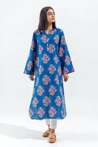Beechtree - PRINTED SLUB KHADDAR SHIRT (PRET)