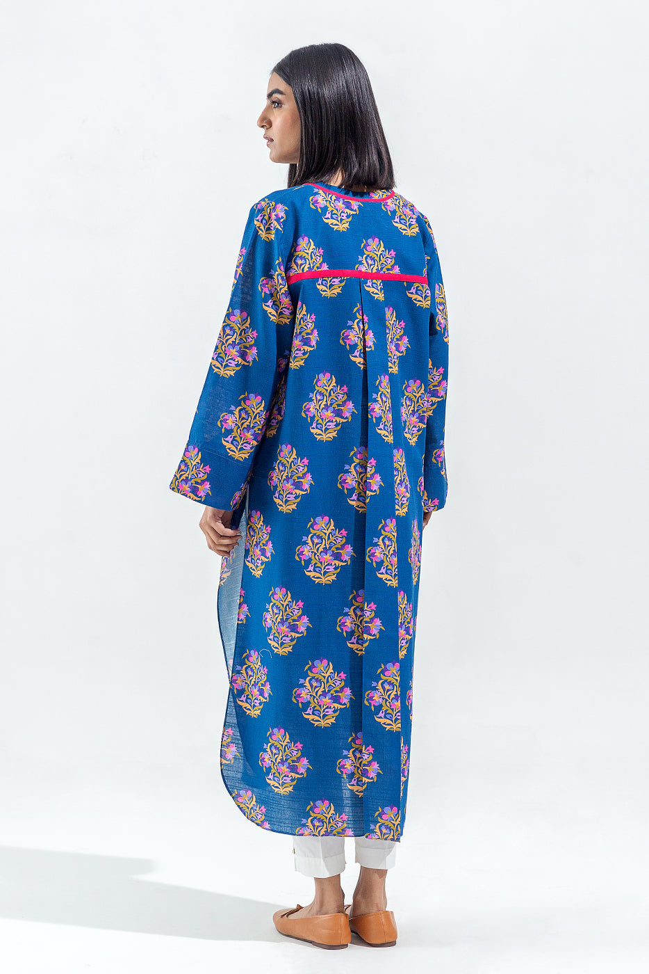 Beechtree - PRINTED SLUB KHADDAR SHIRT (PRET)