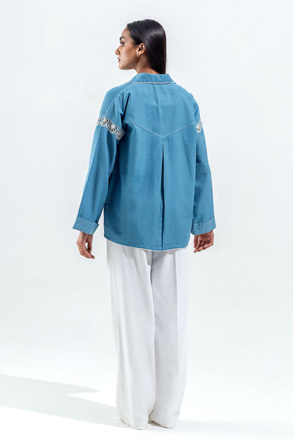 Beechtree - EMBROIDERED KHADDAR SHIRT (PRET)
