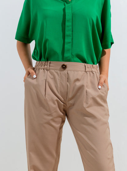 Beechtree - Beige Cuffed Pants