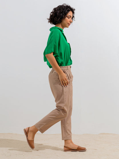 Beechtree - Beige Cuffed Pants