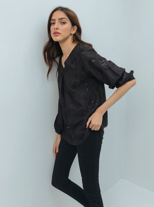 Beechtree - Black Sequin Blouse