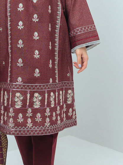 Beechtree - Embroidered Shirt With Dupatta