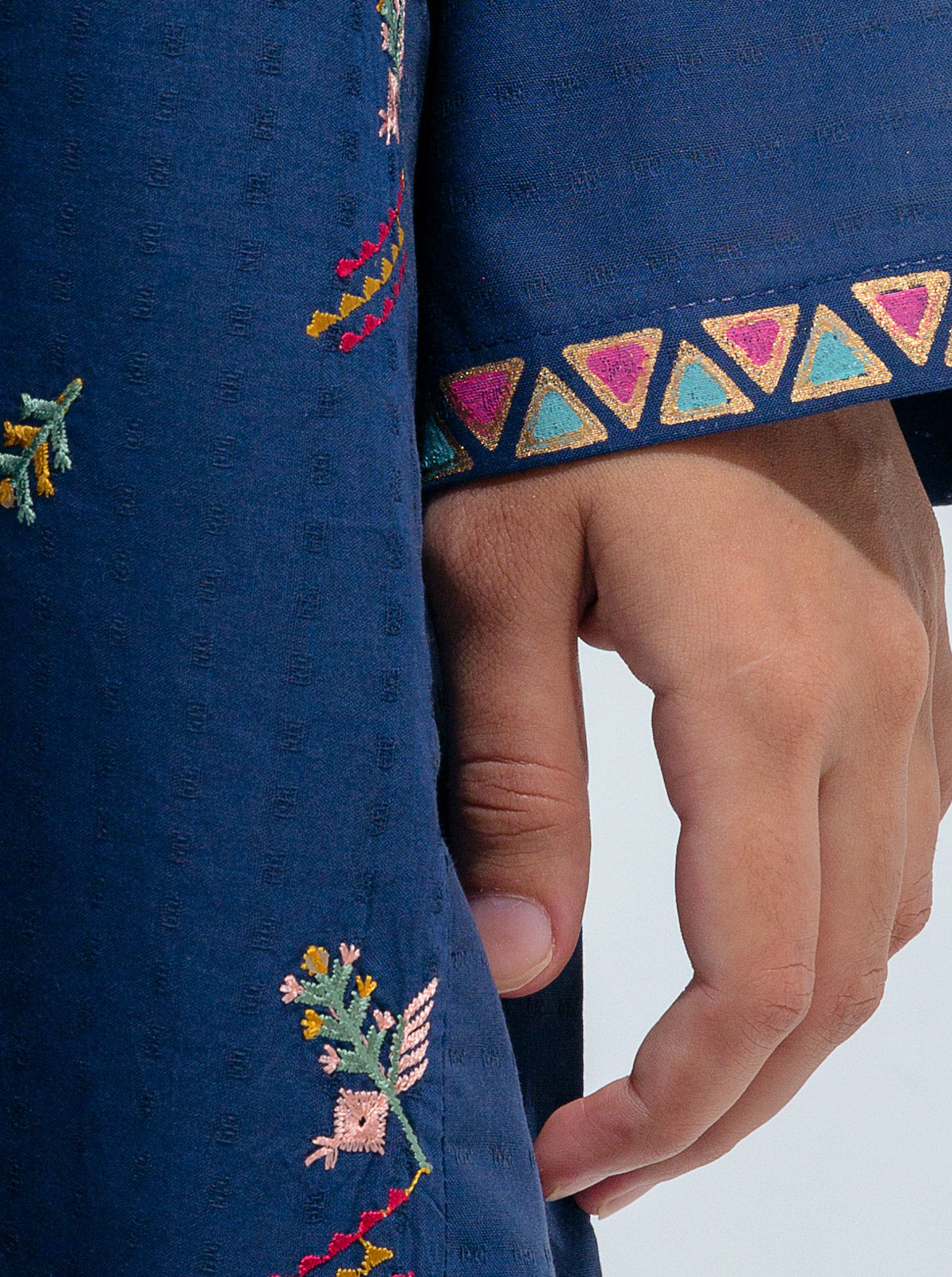 Beechtree - 2 PIECE EMBROIDERED YARN DYED COTTON SUIT (LUXURY PRET)