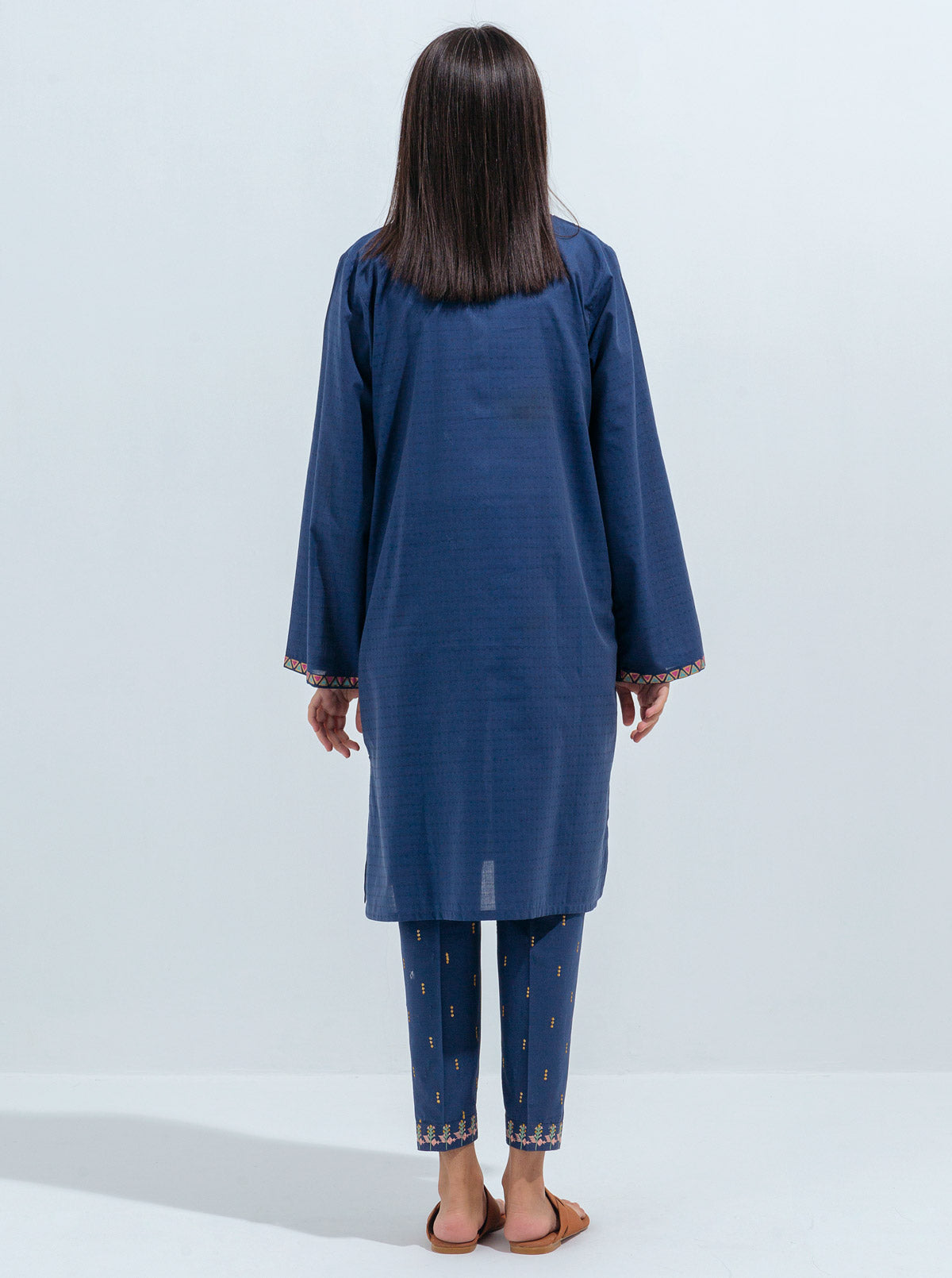 Beechtree - 2 PIECE EMBROIDERED YARN DYED COTTON SUIT (LUXURY PRET)