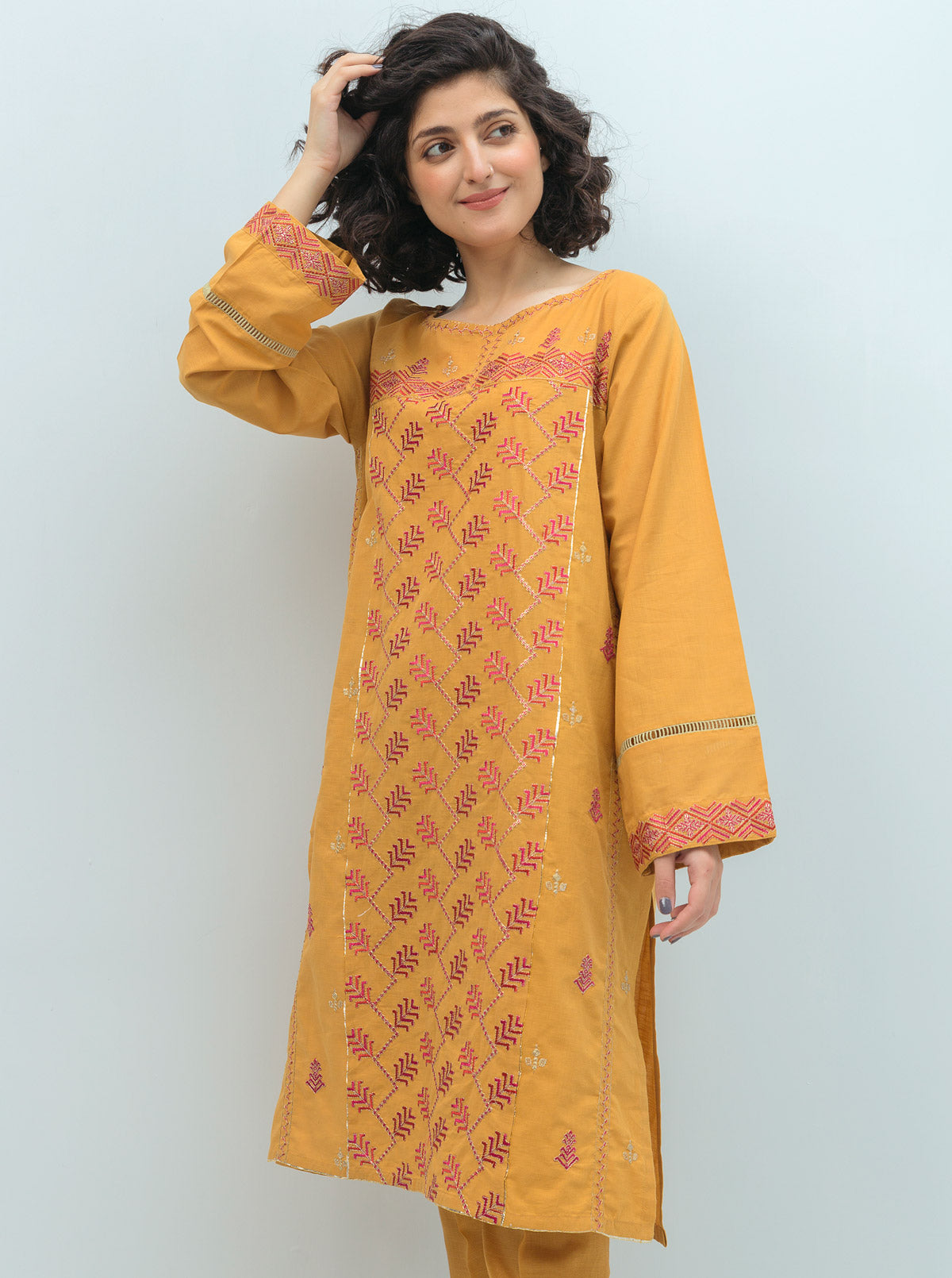 Beechtree - EMBROIDERED YARN DYED COTTON SHIRT (LUXURY PRET)