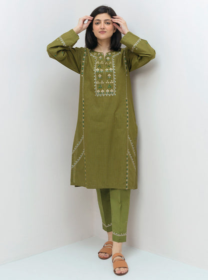 Beechtree - 2 PIECE EMBROIDERED TEXTURED SUIT (LUXURY PRET)