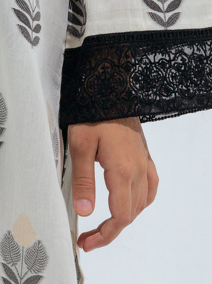 Beechtree - EMBROIDERED JACQUARD SHIRT (PRET)