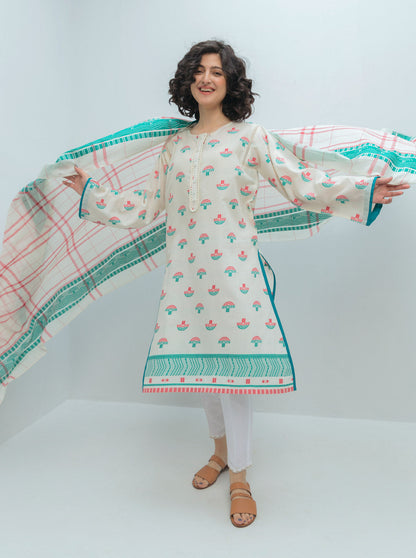 Beechtree - Basic Shirt With Dupatta
