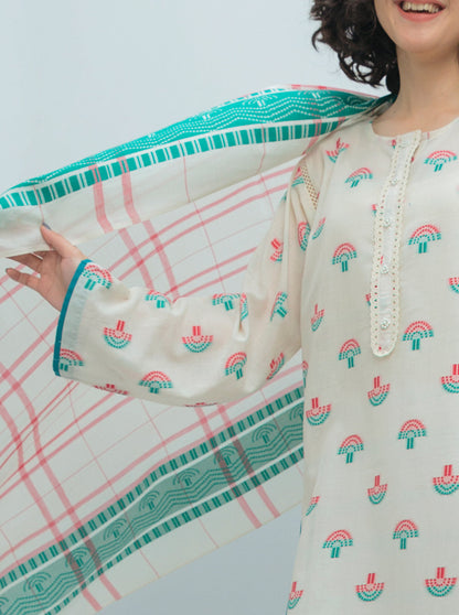 Beechtree - Basic Shirt With Dupatta