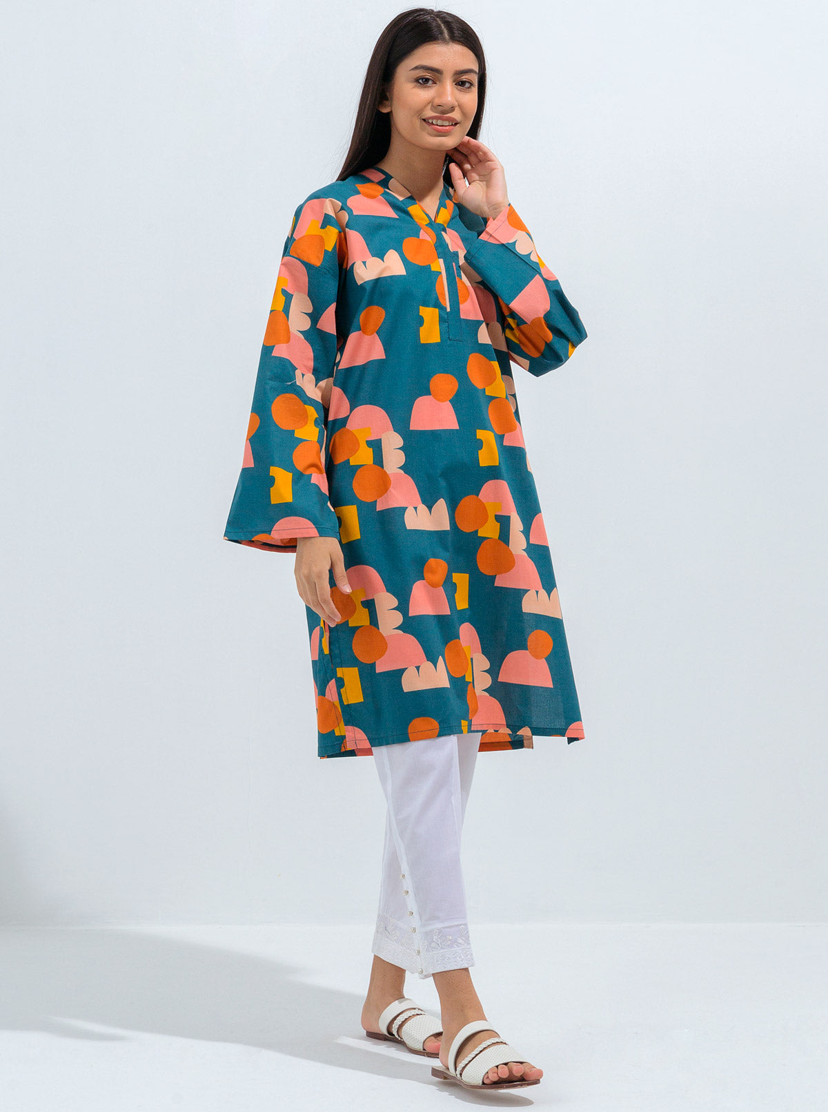 Beechtree - PRINTED LAWN SHIRT (PRET)