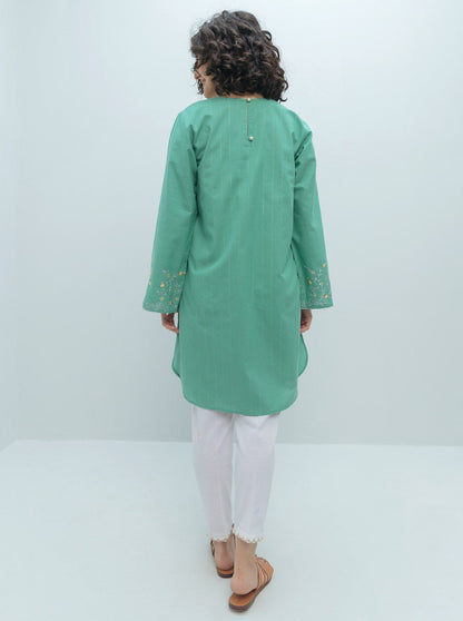Beechtree - EMBROIDERED YARN DYED COTTON SHIRT (PRET)