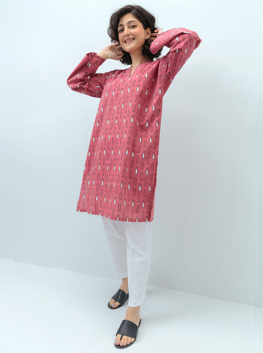 Beechtree - PRINTED CHAMBRAY SHIRT (PRET)
