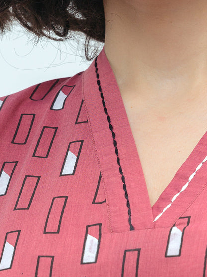 Beechtree - PRINTED CHAMBRAY SHIRT (PRET)