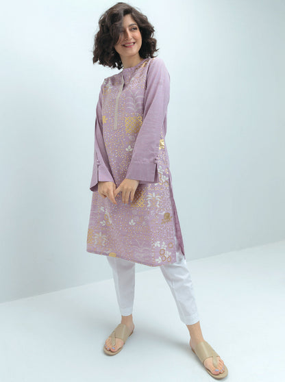 Beechtree - PRINTED CHAMBRAY SHIRT (PRET)