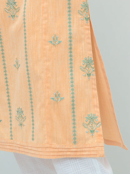 Beechtree - EMBROIDERED YARN DYED COTTON SHIRT (PRET)