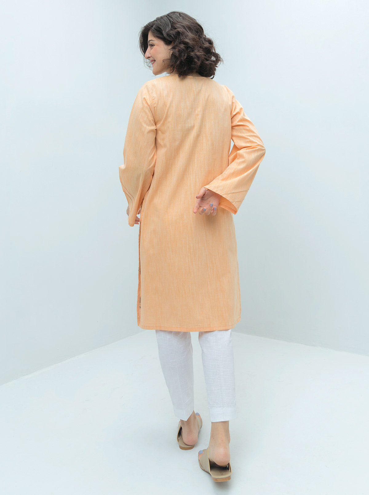 Beechtree - EMBROIDERED YARN DYED COTTON SHIRT (PRET)