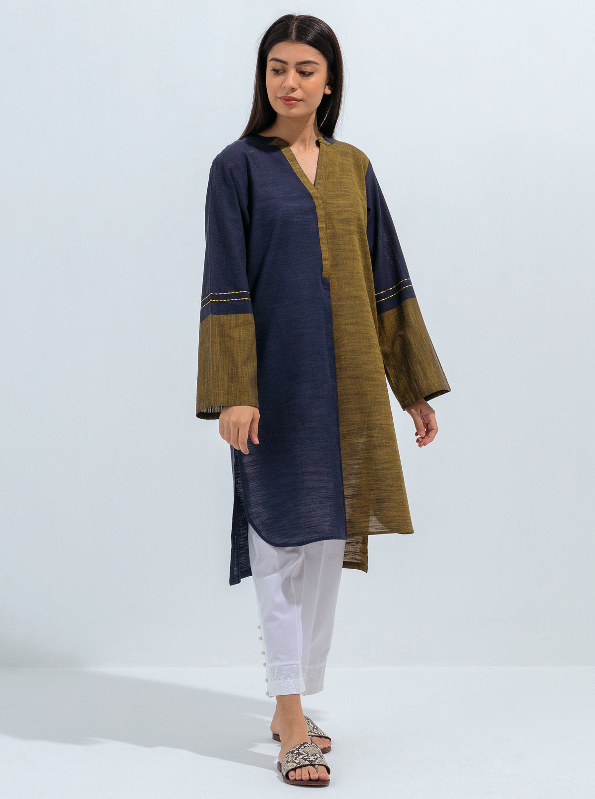 Beechtree - BASIC YARN DYED COTTON SHIRT (PRET)