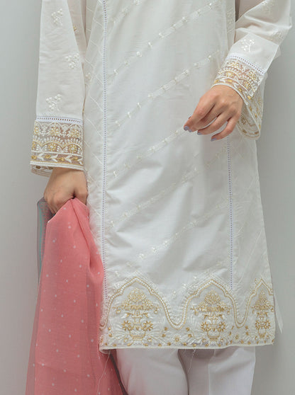 Beechtree - 2 PIECE EMBROIDERED LAWN SUIT (PRET)